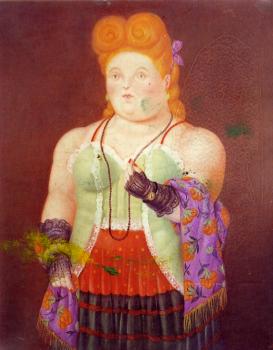 Self Portrait as Velasquez - Fernando Botero's Contemporary Oil Painting  for Sale