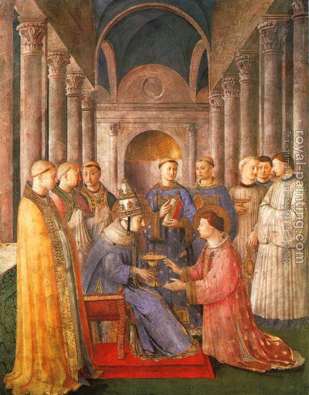 The Ordination of Saint Lawrence by Fra Angelico | Oil Painting ...