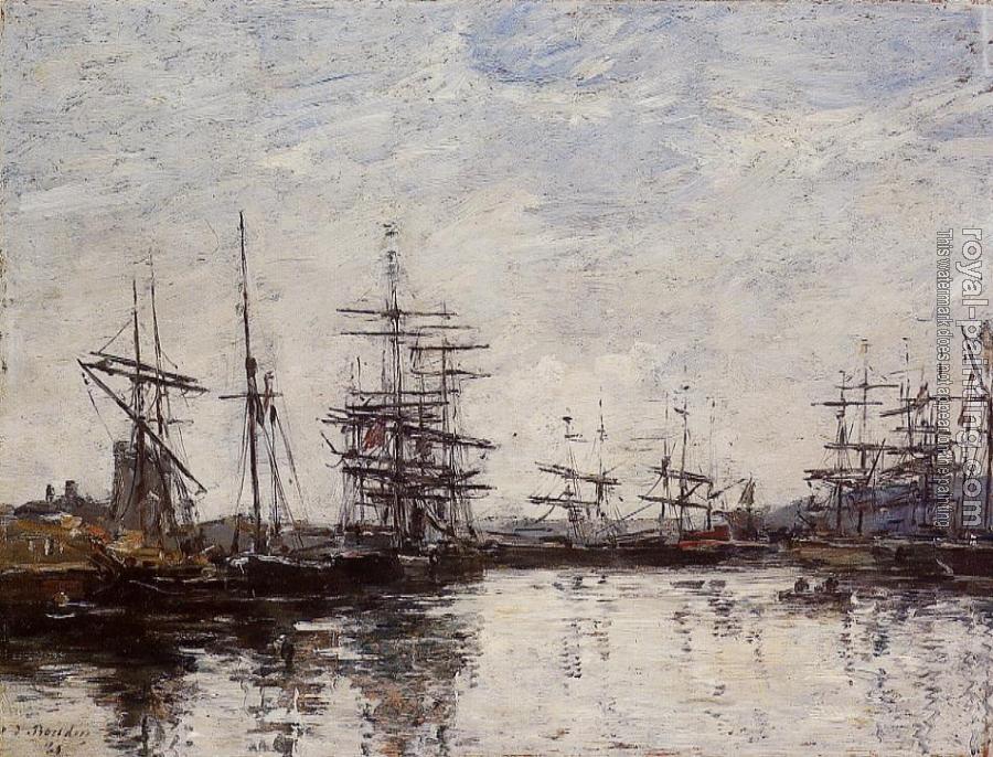 Deauville, The Basin By Eugene Boudin 