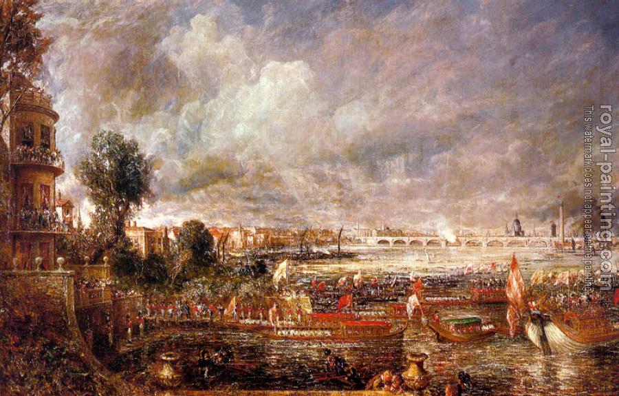 The Opening of Waterloo Bridge seen from Whitehall Stairs by John ...