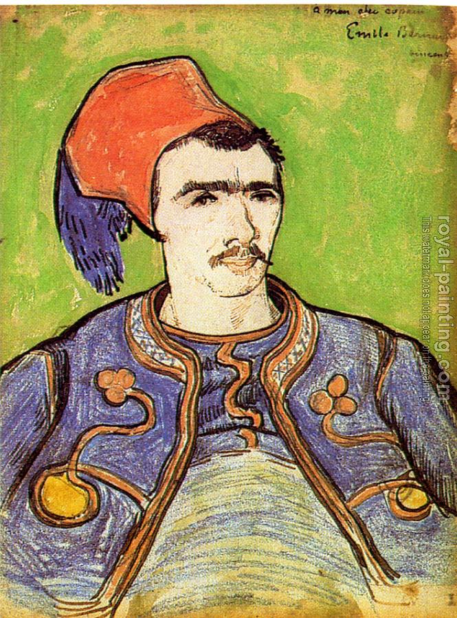 Zouave, Half-Figure by Vincent Van Gogh | Oil Painting Reproduction