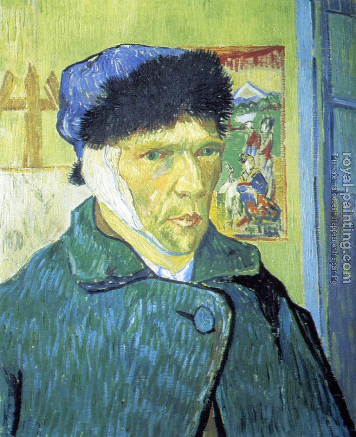 Self-Portrait with Bandaged Ear by Vincent Van Gogh | Oil Painting ...