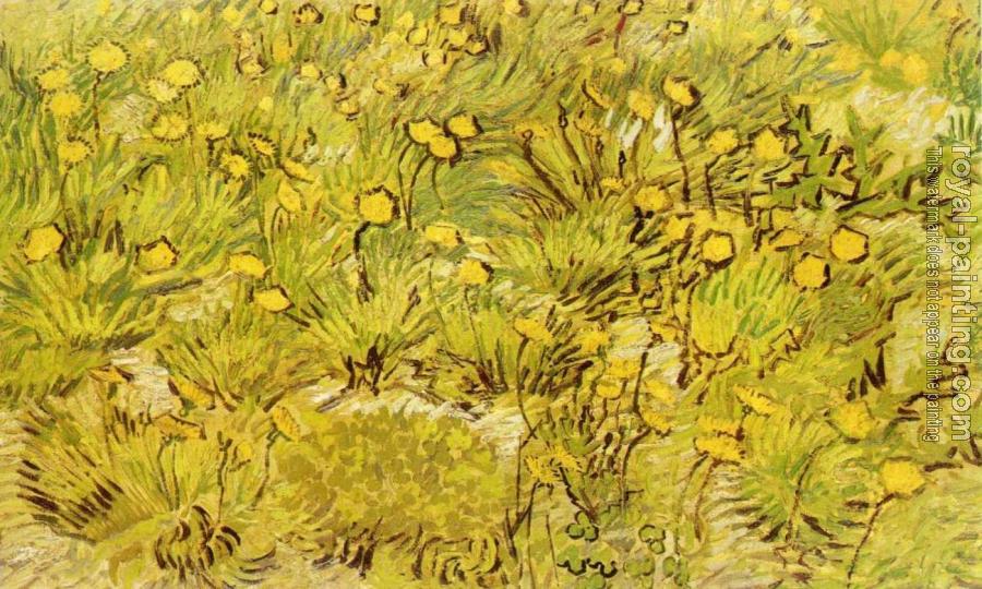 A Field of Yellow Flowers by Vincent Van Gogh | Oil Painting Reproduction