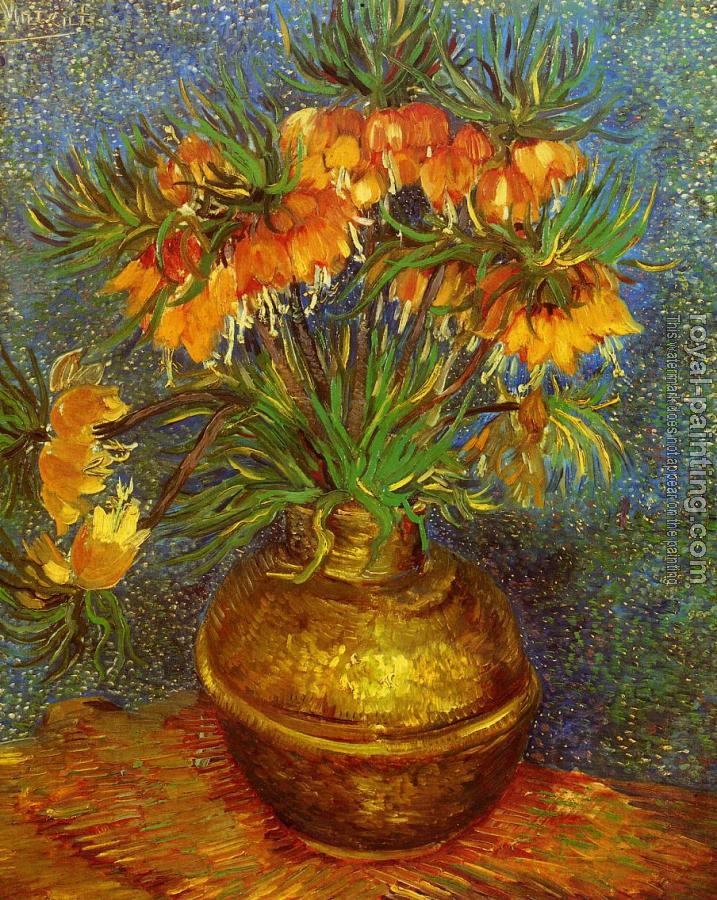 Fritillaries in a Copper Vase II by Vincent Van Gogh | Oil Painting ...