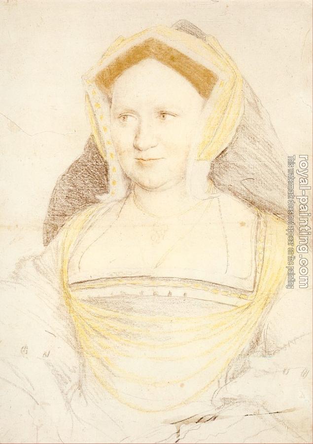 Portrait of Lady Mary Guildford by Hans The Younger Holbein | Oil ...