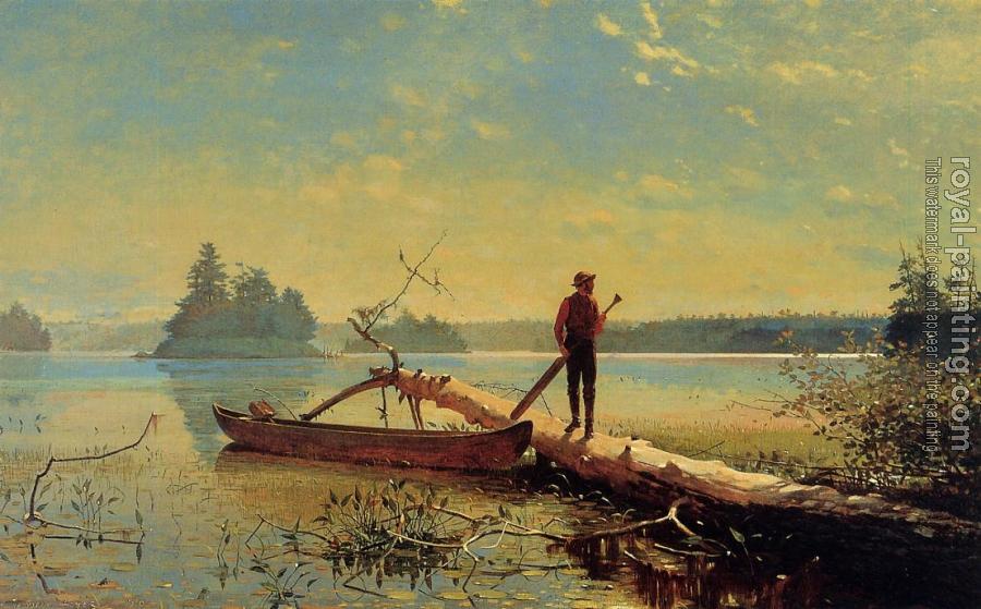 An Adirondack Lake II by Winslow Homer | Oil Painting Reproduction