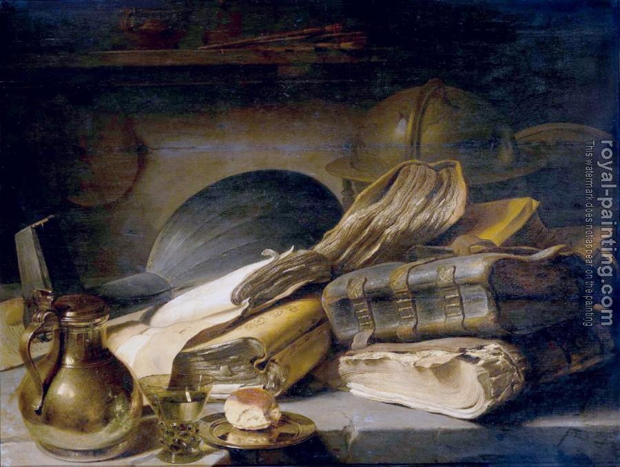 Still Life with Books by Jan Lievens