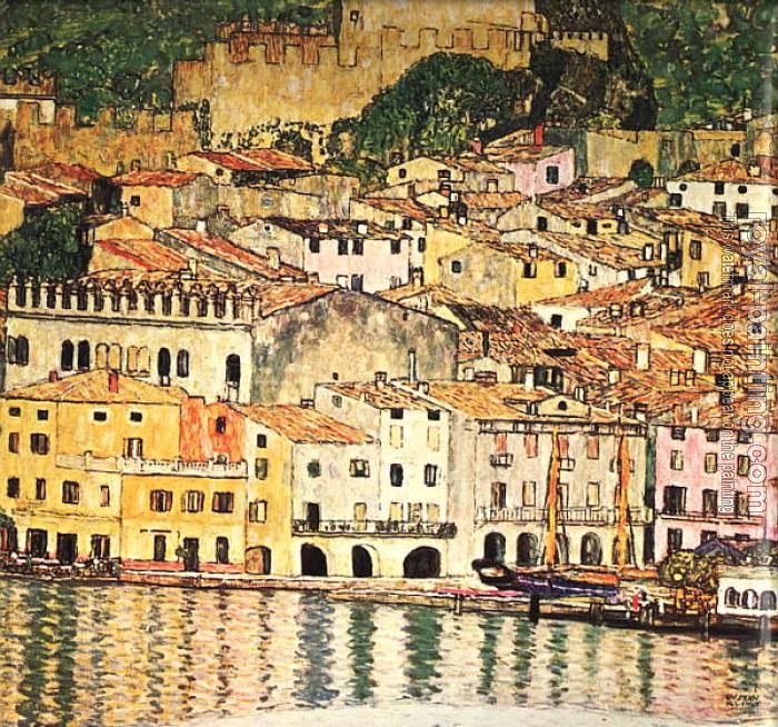 Malcesine on Lake Garda by Gustav Klimt | Oil Painting Reproduction