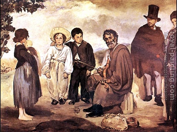 The old musician by Edouard Manet | Oil Painting Reproduction