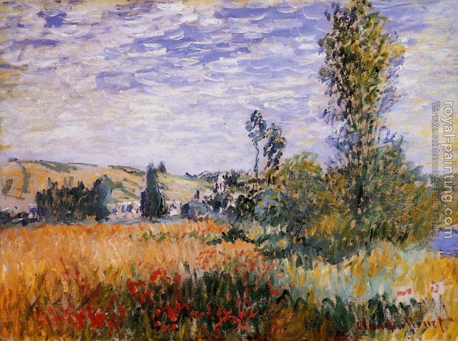 Landscape at Vetheuil by Claude Oscar Monet | Oil Painting Reproduction